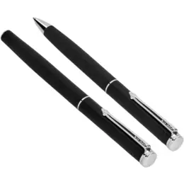Alex Varga Mollino Ball Pen & Rollerball Set Black Unbranded